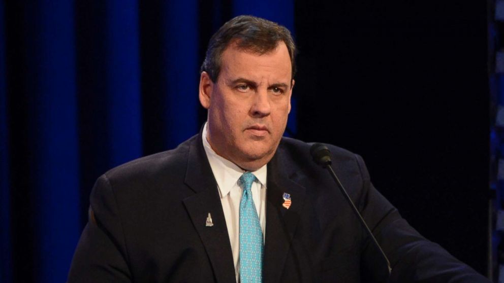 PHOTO: New Jersey Gov. Chris Christie at the Republican Debate at St. Anselm College in Manchester, N.H., Feb. 6, 2016.