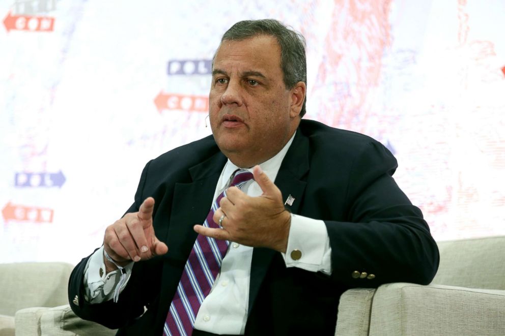 PHOTO: Chris Christie speaks onstage during Politicon 2018 at Los Angeles Convention Center, Oct. 20, 2018, in Los Angeles.