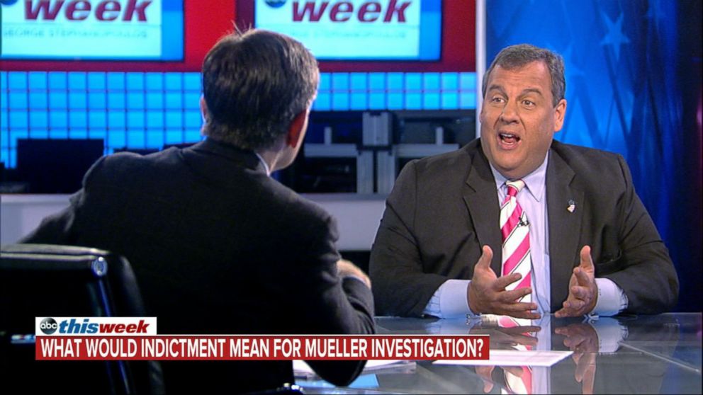 PHOTO: Chris Christie appears on "This Week" with George Stephanopoulos, Oct. 29, 2017.