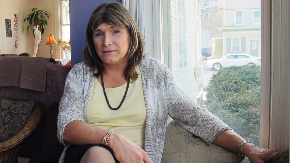 Christine Hallquist, a transgender utility executive seeking the Democratic nomination to run for governor of Vermont, talks about her candidacy on Wednesday Feb. 21, 2018 in Johnson, Vt. 