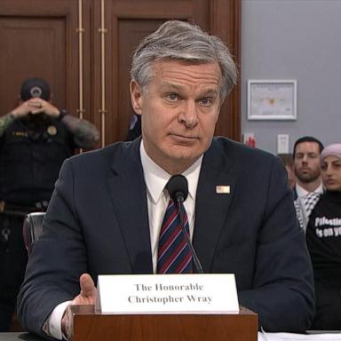 Christopher Wray told the House Appropriations Committee Thursday there has been a heightened level of threats toward the U.S.