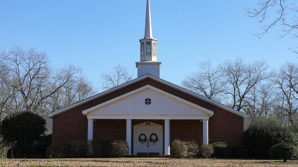 PHOTO: An exterior view of former President Jimmy Carter's church, Marantha Baptist Church where he led Sunday school, on Dec. 30, 2024 in Plains, Ga.