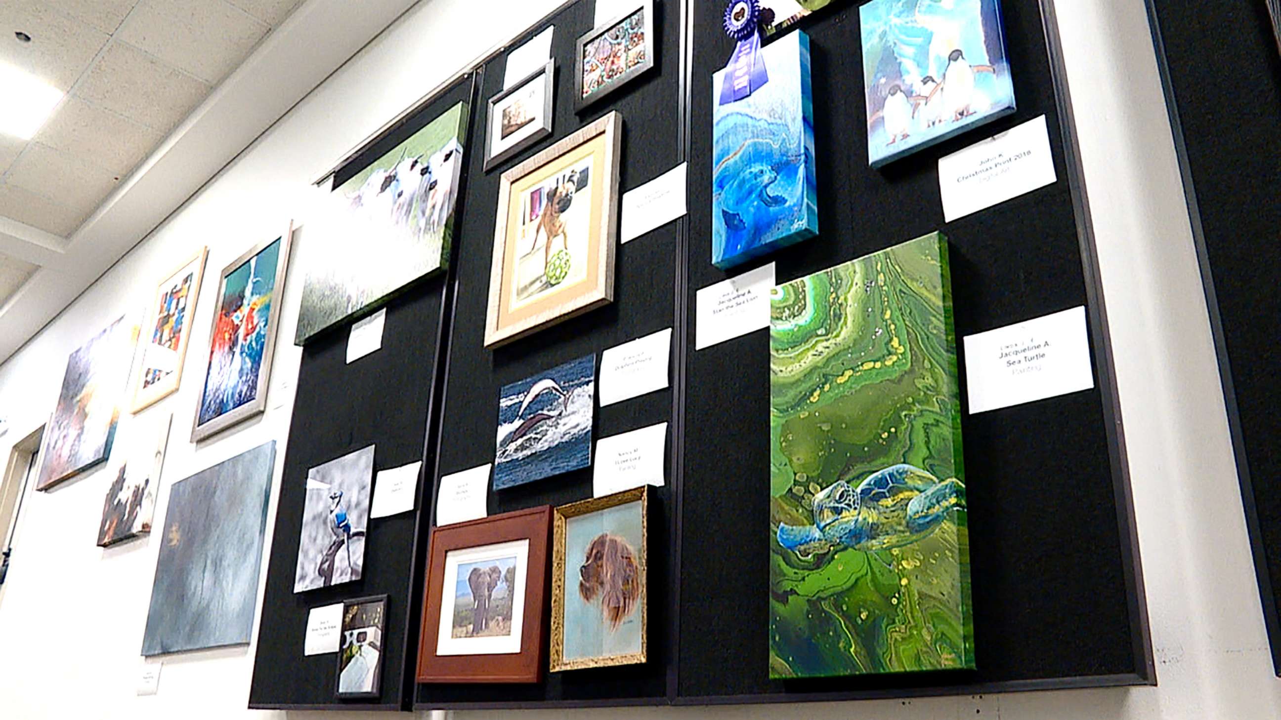 PHOTO: For two decades, the Central Intelligence Agency has quietly hosted an annual art show at its headquarters, featuring works by the agency's officers and analysts who publicly share rare personal details about their lives. 