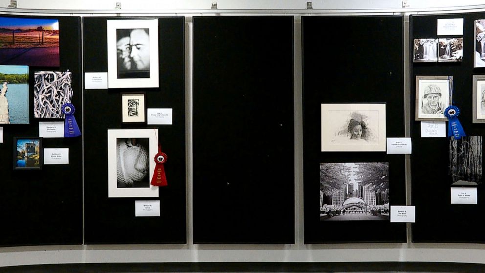 PHOTO: For two decades, the Central Intelligence Agency has quietly hosted an annual art show at its headquarters, featuring works by the agency's officers and analysts who publicly share rare personal details about their lives. 