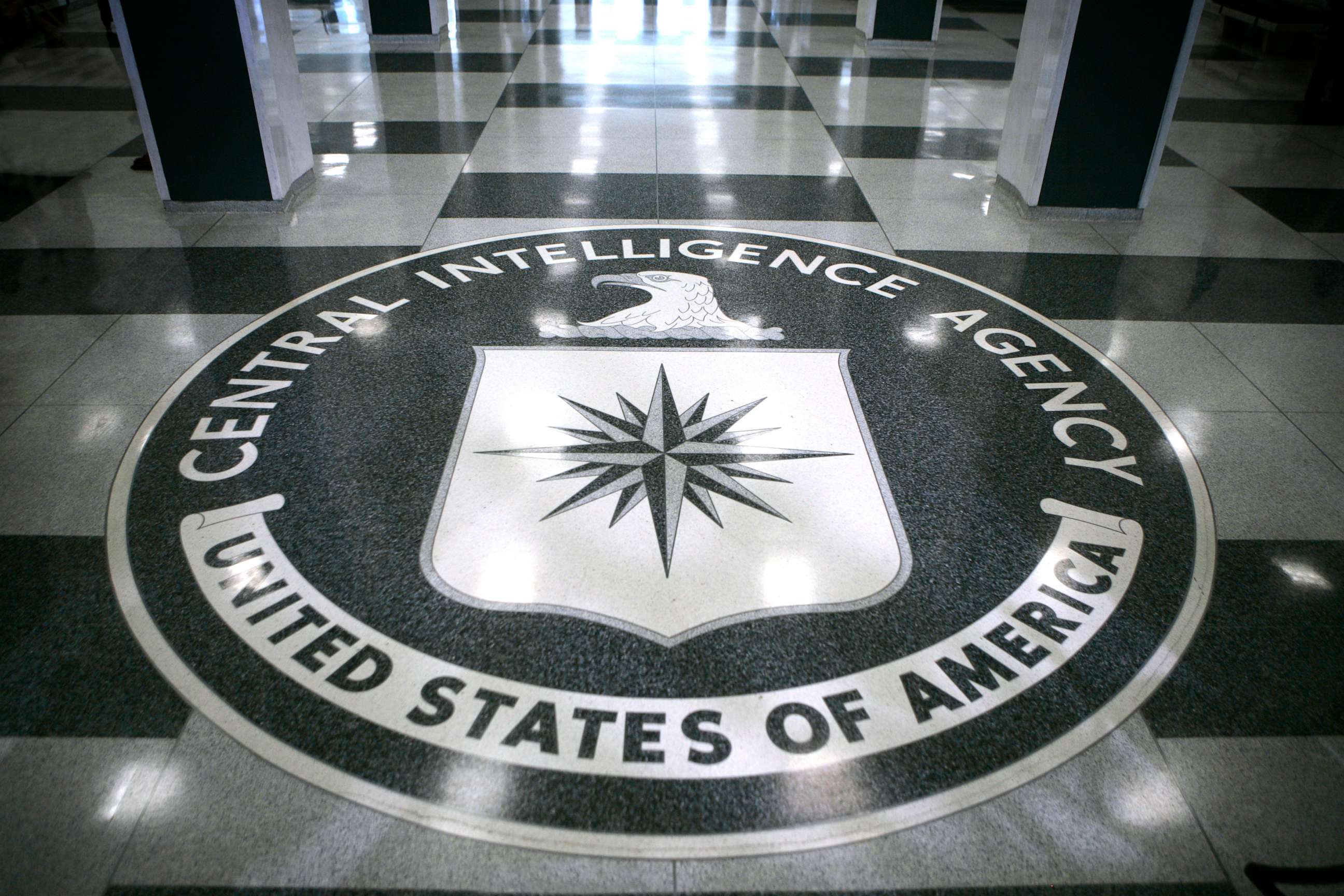 PHOTO: File image of the CIA seal inside the CIA headquarters in McLean, Va.