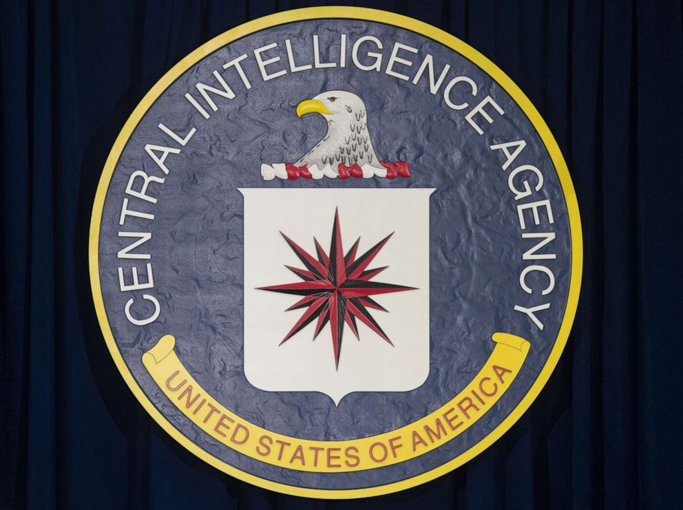 PHOTO: In this file photo taken on April 13, 2016, the seal of the Central Intelligence Agency (CIA) is seen at CIA Headquarters in Langley, Virginia.