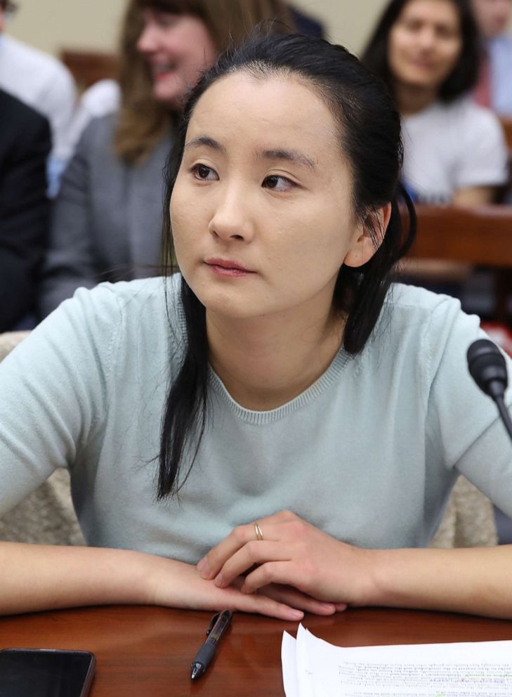 PHOTO: Melody Zhang, Climate Justice Campaign Coordinator, speaks at the first hearing of the House Select Committee on the Climate Crisis, on Capitol Hill April 4, 2019, in Washington.