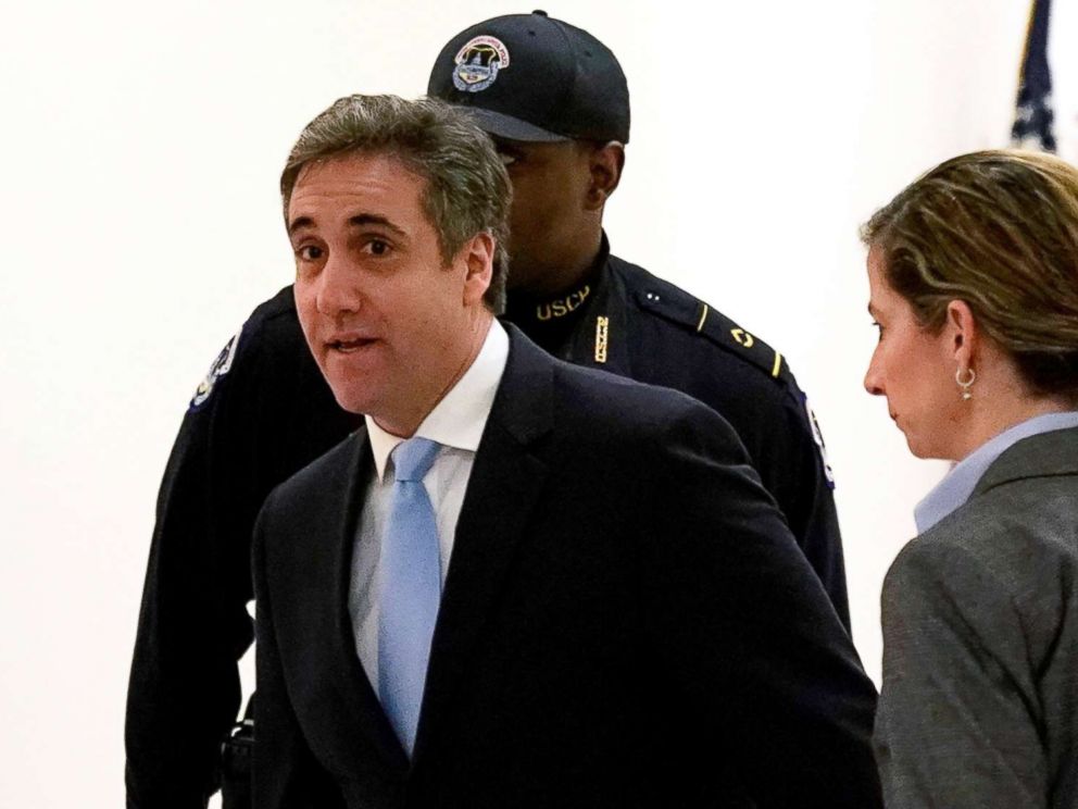 PHOTO: Michael Cohen, the former personal attorney of President Donald Trump, arrives to testify  at a House Committee on Oversight and Reform hearing on Capitol Hill in Washington, D.C., Feb. 27, 2019.