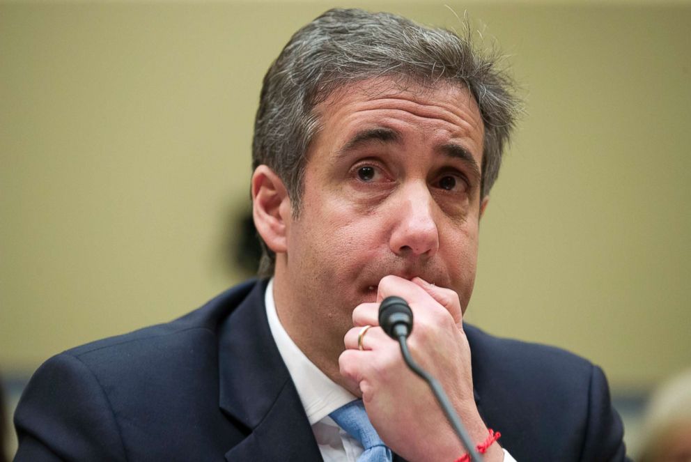 PHOTO: Michael Cohen, President Donald Trump's former lawyer, listens to a question as he testifies before the House Oversight and Reform Committee, on Capitol Hill, Feb. 27, 2019.