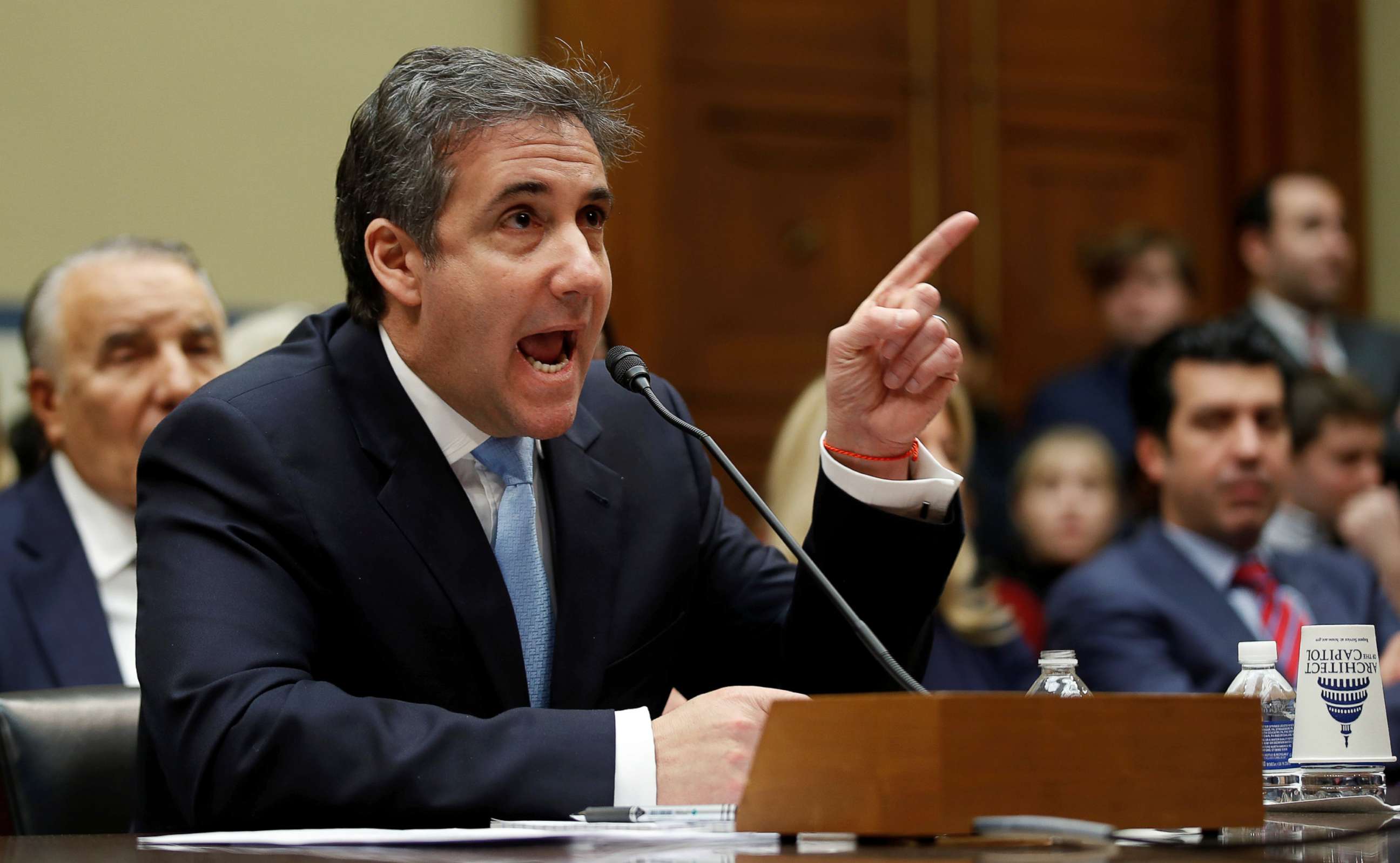PHOTO: Michael Cohen, the former personal attorney of President Donald Trump, testifies before a House Committee on Oversight and Reform hearing on Capitol Hill in Washington, D.C., Feb. 27, 2019.