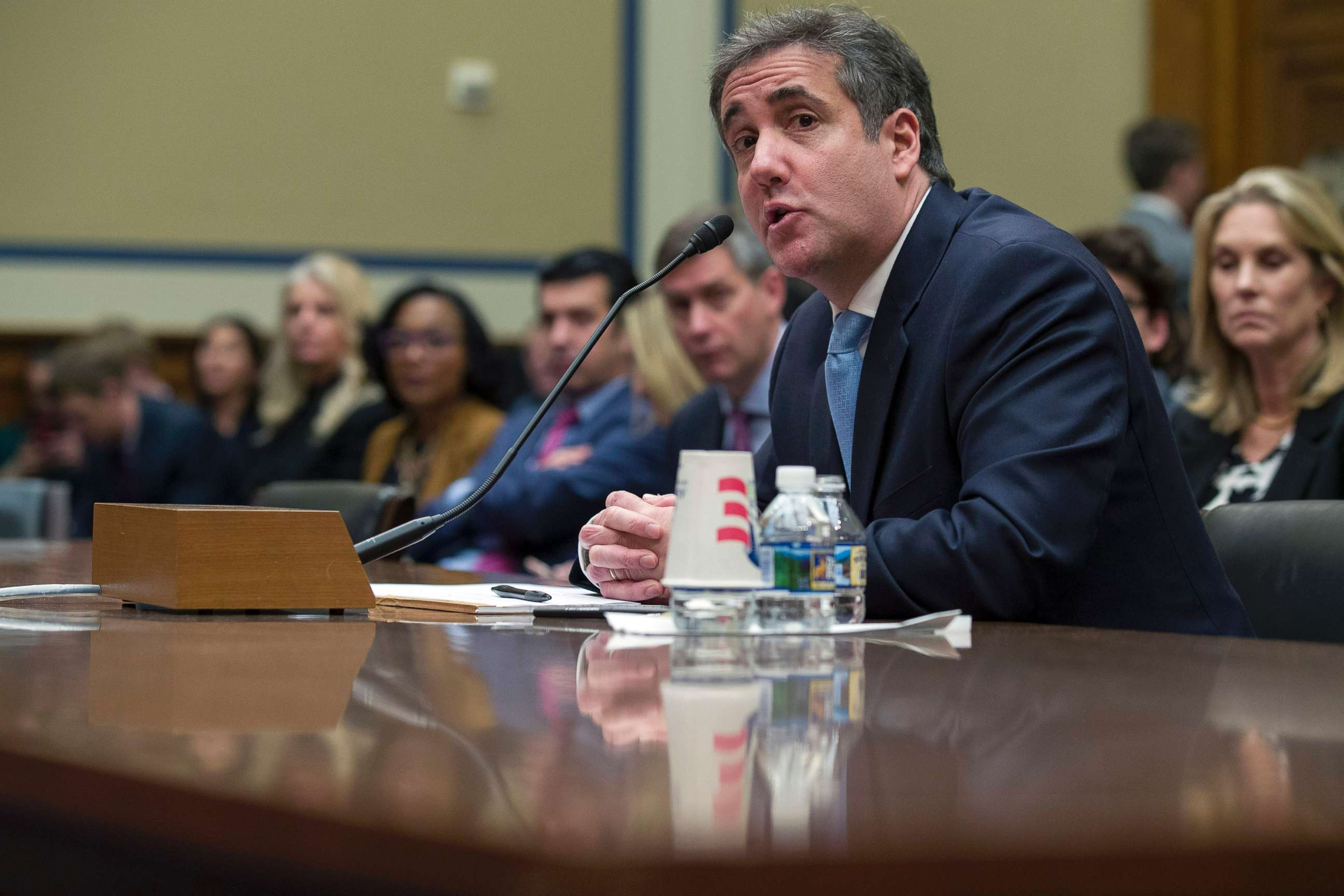 PHOTO: Michael Cohen, President Donald Trump's former lawyer, testifies before the House Oversight and Reform Committee, on Capitol Hill, Feb. 27, 2019, in Washington, D.C.