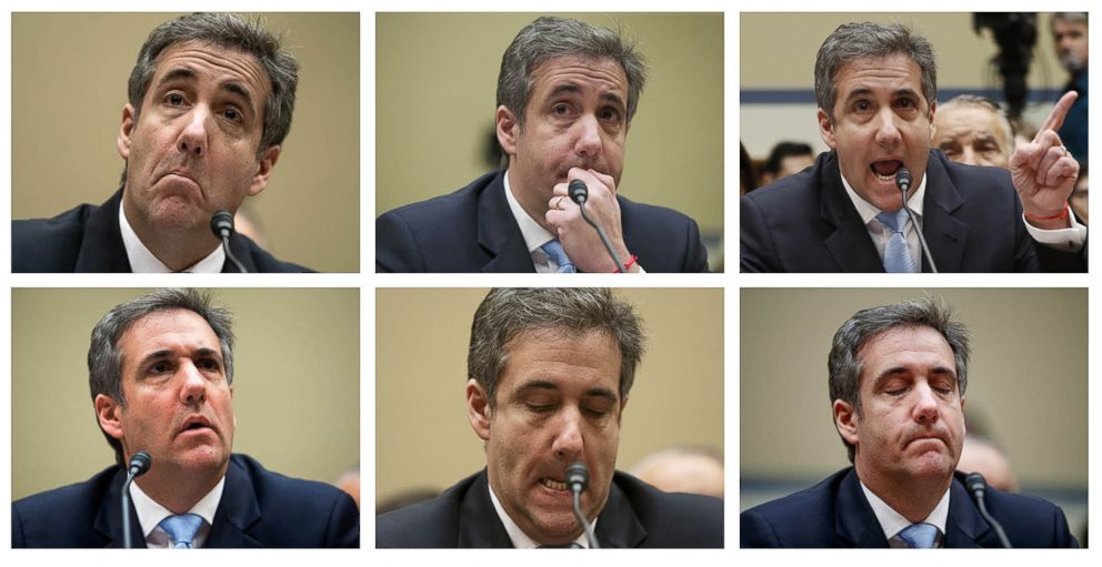 PHOTO: Michael Cohen, President Donald Trump's former lawyer, testifies before the House Oversight and Reform Committee, on Capitol Hill, Feb. 27, 2019, in Washington, D.C. 