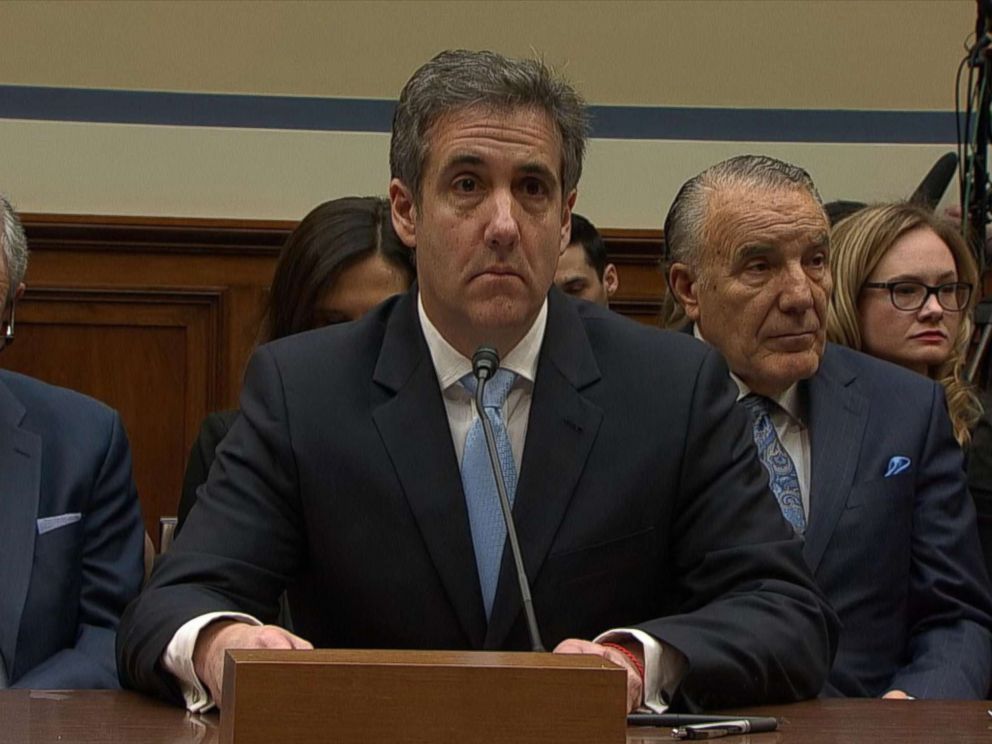 PHOTO: Michael Cohen, the former personal attorney of President Donald Trump, arrives to testify before a House Committee on Oversight and Reform hearing on Capitol Hill in Washington, D.C., Feb. 27, 2019.