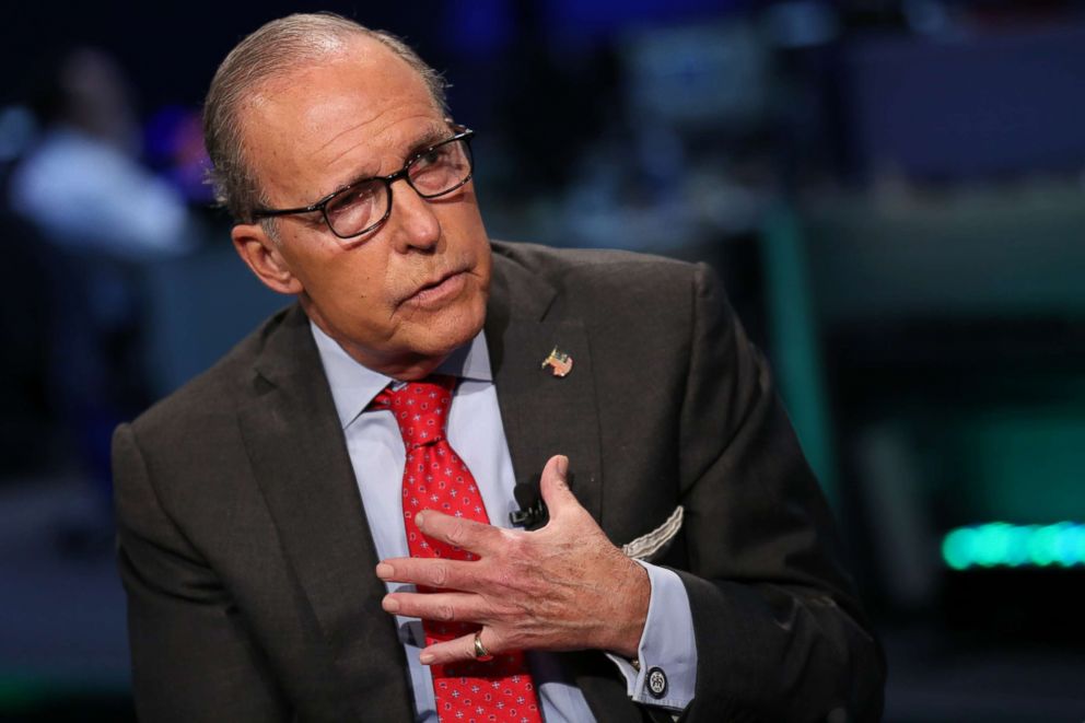 PHOTO: Larry Kudlow, conservative economist and former host of CNBC's "The Kudlow Report," shown here in an interview on September 15, 2015.