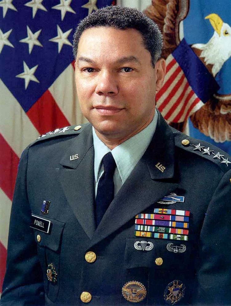 PHOTO: Former Secretary of State and former Chairman of the Joint Chiefs of Staff, retired General Colin Powell poses in an undated photograph.