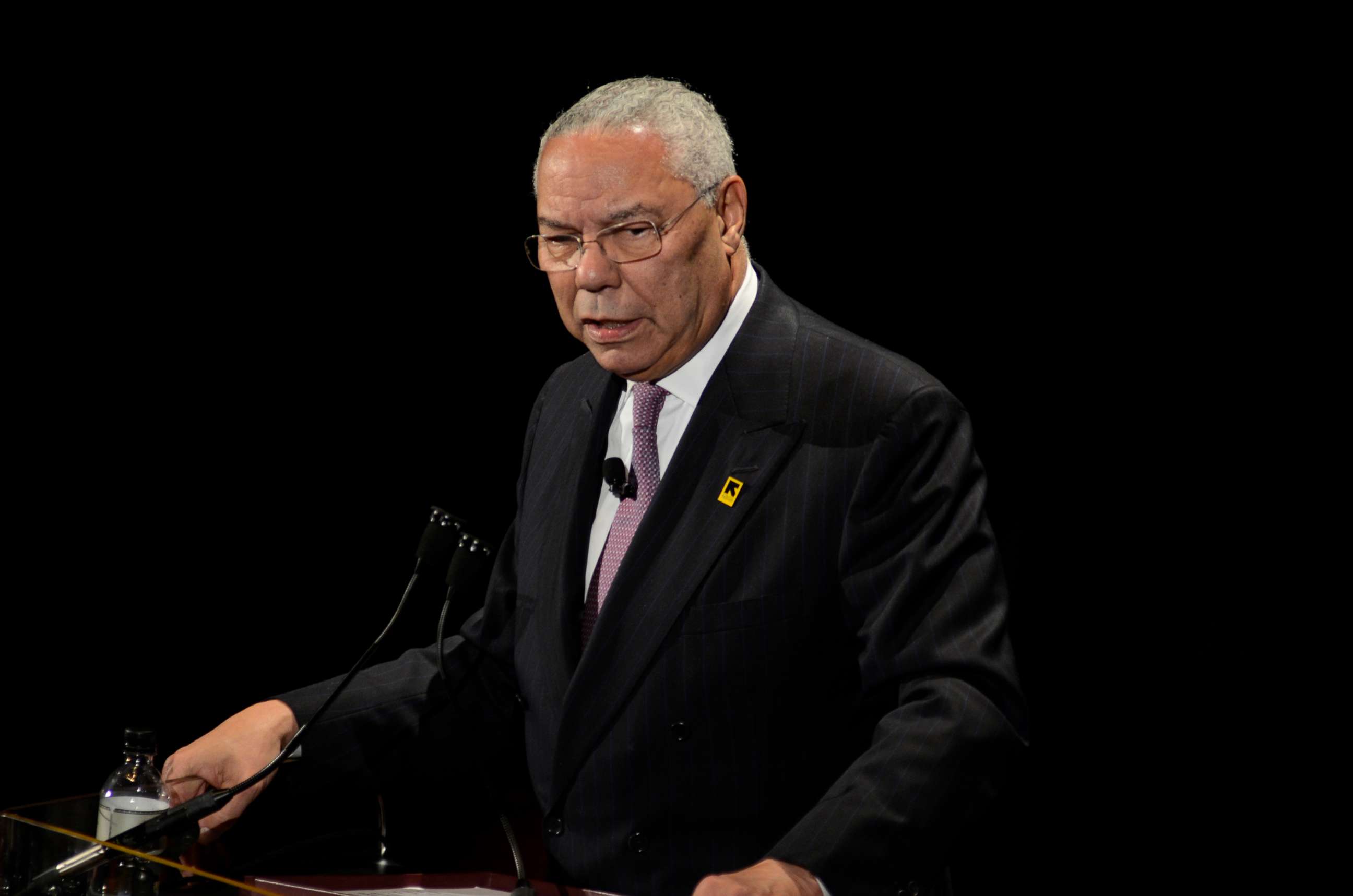 PHOTO: In this photo taken Nov. 9, 2011, Former Secretary of State Colin Powell speaks in New York.