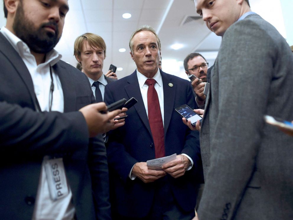 PHOTO: Representative Chris Collins is interviewed during the 2017 Congress of Tomorrow Joint Republican Issues Conference in Philadelphia, Jan. 25, 2017.