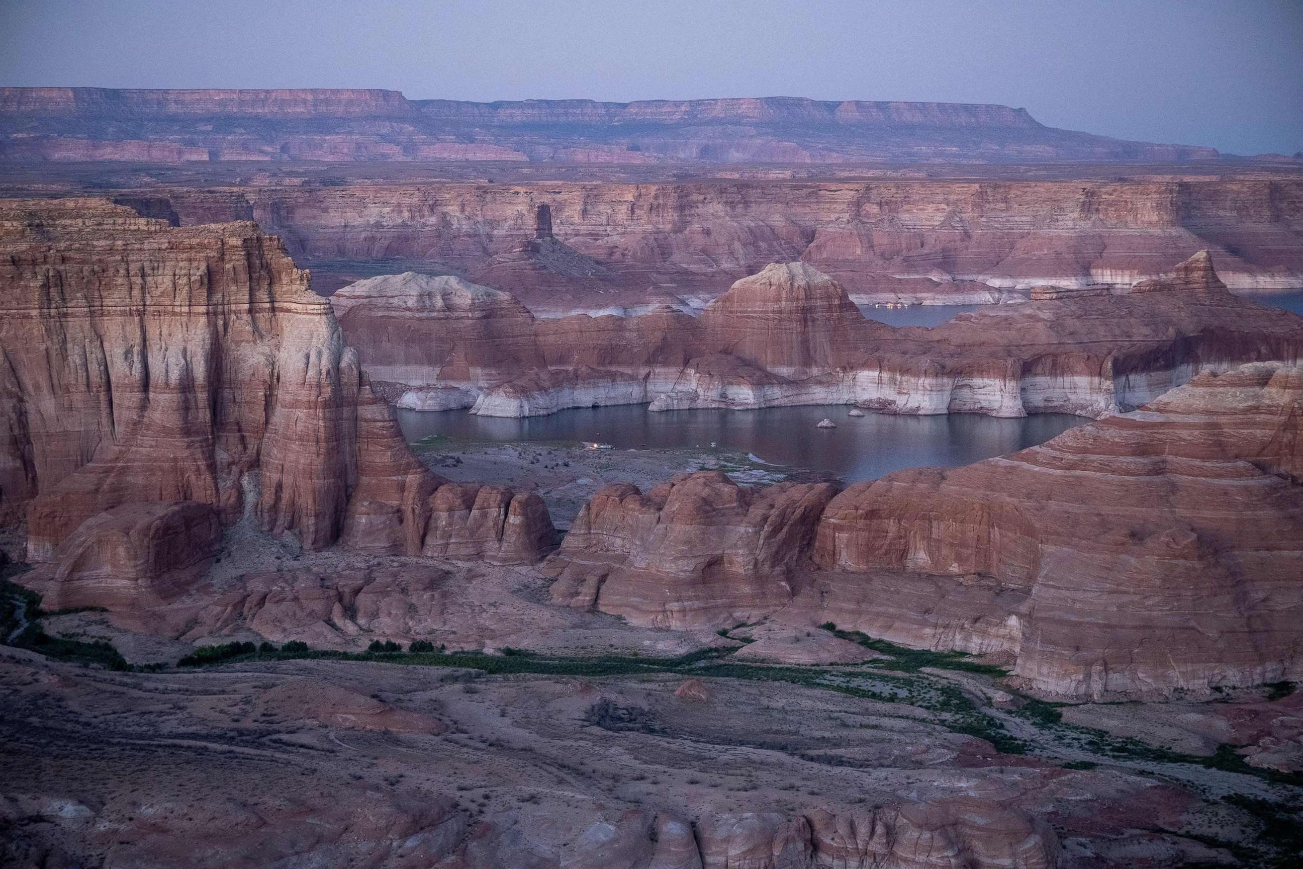PHOTO: Lake Powell is seen from Alstrom Point in Big Water, Utah, Sept. 2, 2022.