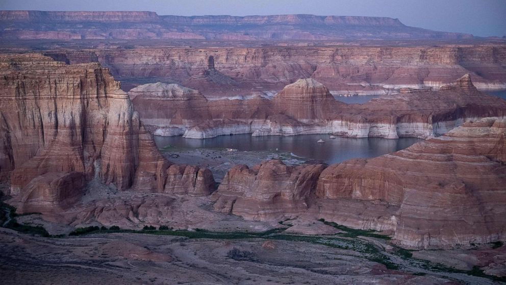 PHOTO: Lake Powell is seen from Alstrom Point in Big Water, Utah, Sept. 2, 2022.