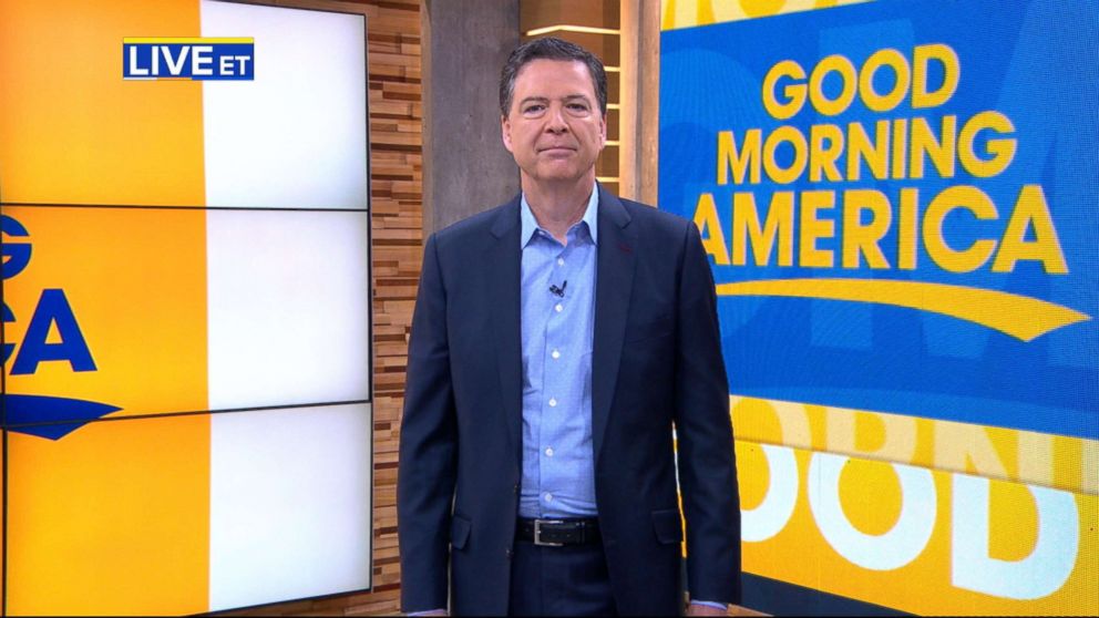 PHOTO: James Comey appears on "Good Morning America," April 17, 2018.