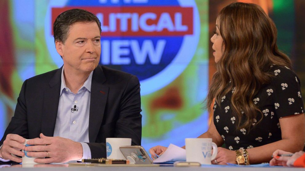 James Comey appears on "The View," April 18, 2018.