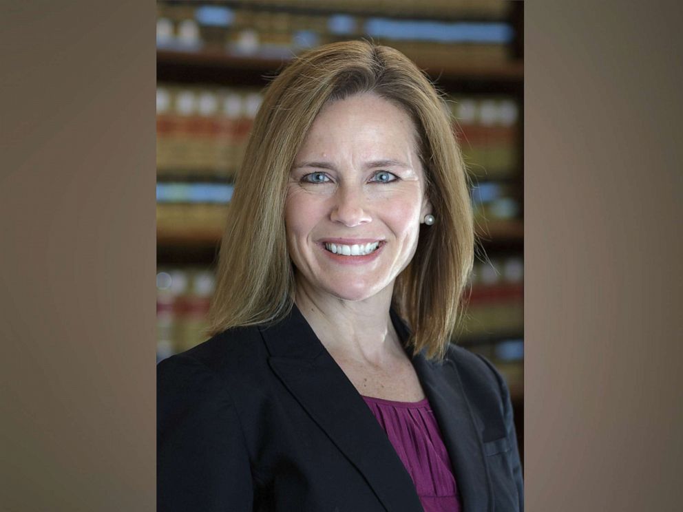 PHOTO: U.S. Circuit Judge Amy Coney Barrett is a former law professor at the University of Notre Dame.