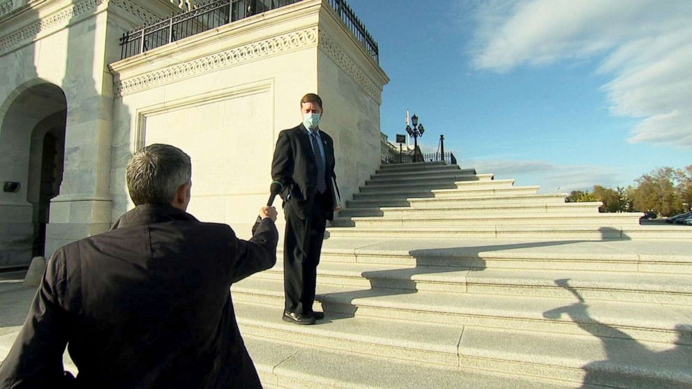 PHOTO: Rep. Ron Kind, D-Wisc., voted by proxy on 7 bills in June as he joined President Biden on a visit to his state. In a letter to the House Clerk, Kind said he was unable to physically attend votes because of COVID-19.