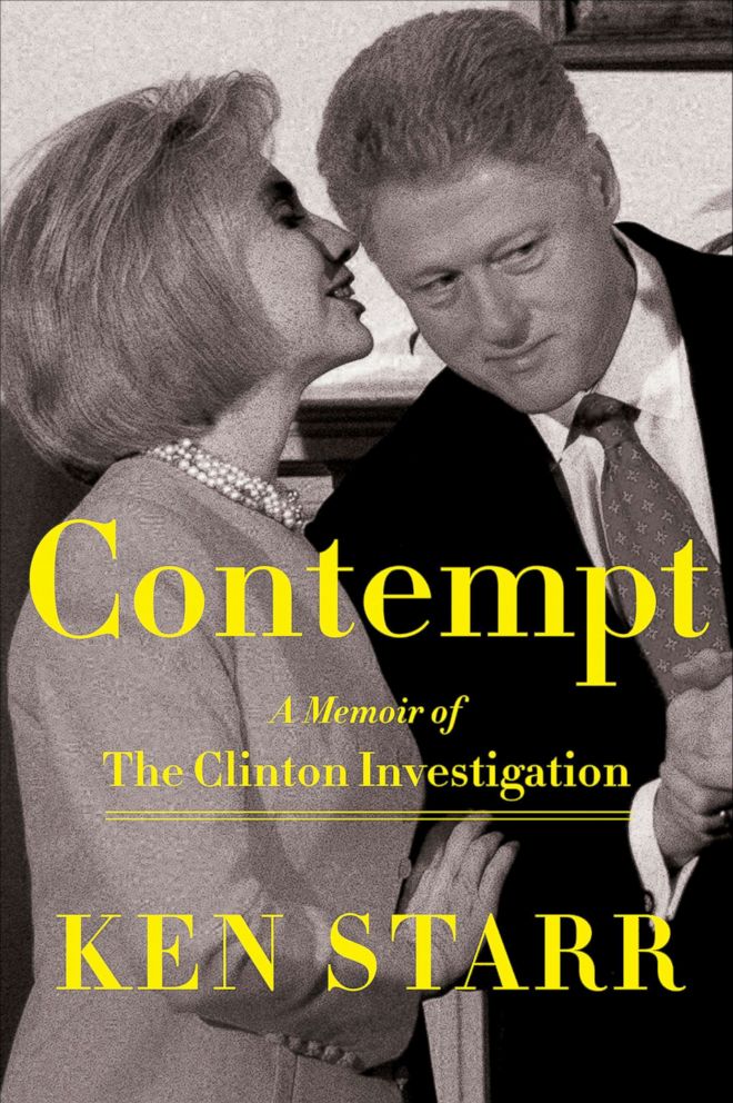 PHOTO: This cover image released by Sentinel shows "Contempt: A Memoir of the Clinton Investigation," by Ken Starr, released on Sept. 11, 2018.