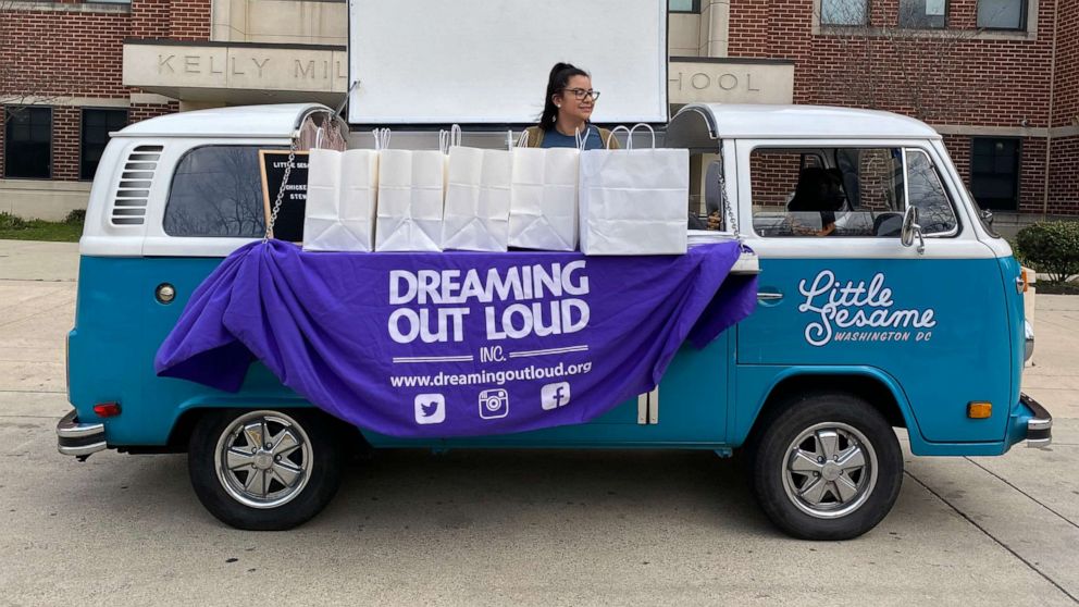 PHOTO: Washington, D.C. restaurant chain Little Sesame, shut down during the novel coronavirus pandemic, is using its kitchen facilities and excess food supply to prepare meals for needy families.