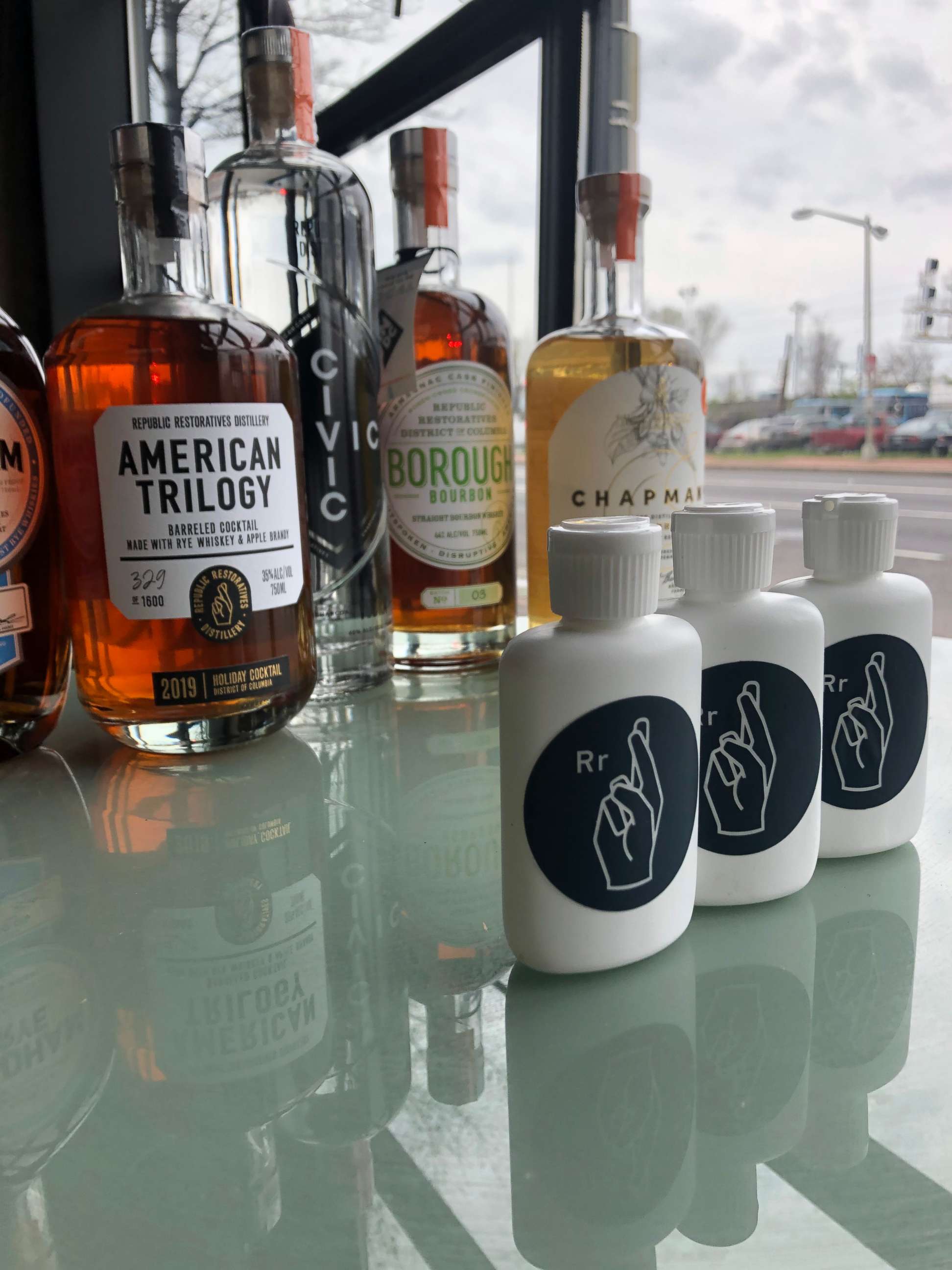 PHOTO: Craft distilleries, like Republic Restoratives Distillery in Washington, D.C., have scrambled to meet demand for hand sanitizer by using in-house alcohol to produce their own.