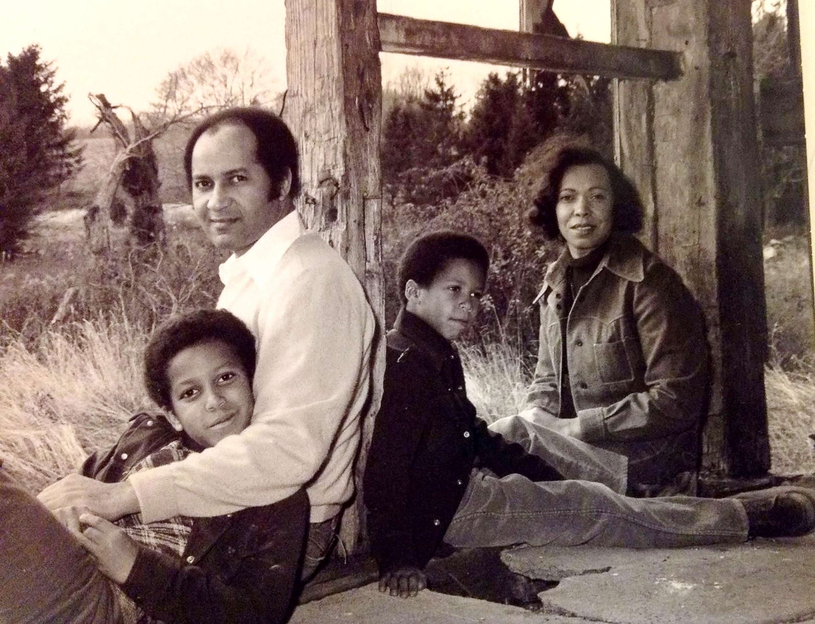 PHOTO: Sen. Cory Booker with his dad, Cary Booker, and brother and mother in an undated photo.