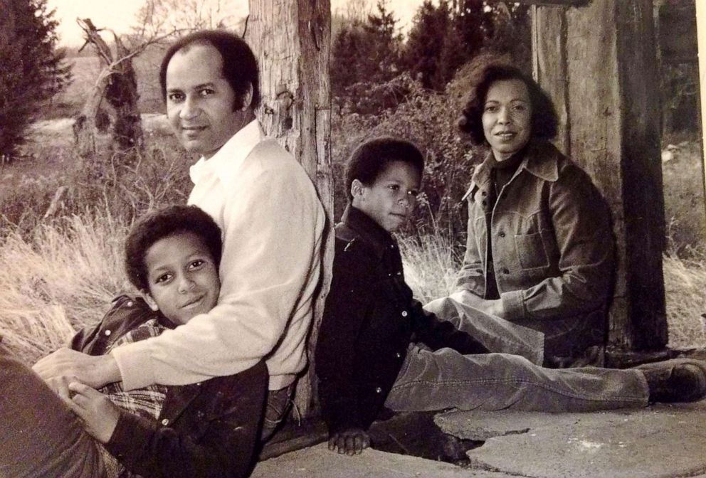 PHOTO: Sen. Cory Booker with his dad, Cary Booker, and brother and mother in an undated photo.
