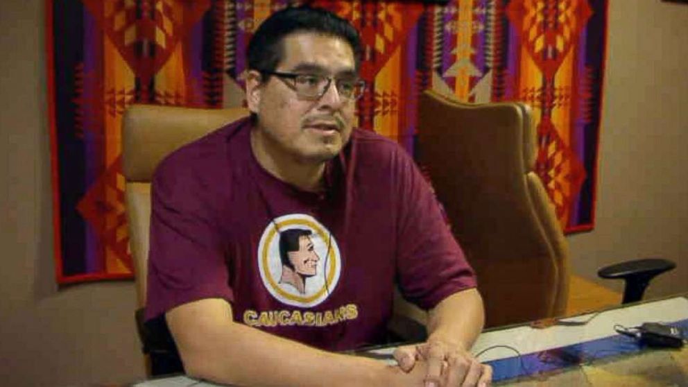 PHOTO: Courtney Yellow Fat talks about North Dakota's voter ID law at Standing Rock Tribal Headquarters in Fort Yates, N.D.