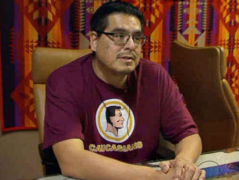 PHOTO: Courtney Yellow Fat talks about North Dakotas voter ID law at Standing Rock Tribal Headquarters in Fort Yates, N.D.
