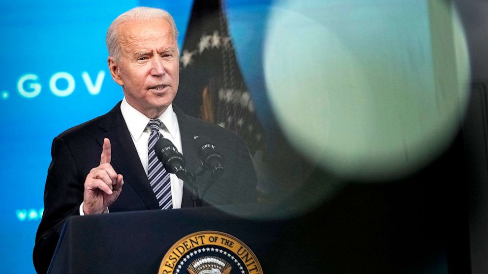 PHOTO: President Joe Biden delivers remarks on the COVID-19 response and the ongoing vaccination program in Washington, May 12, 2021.