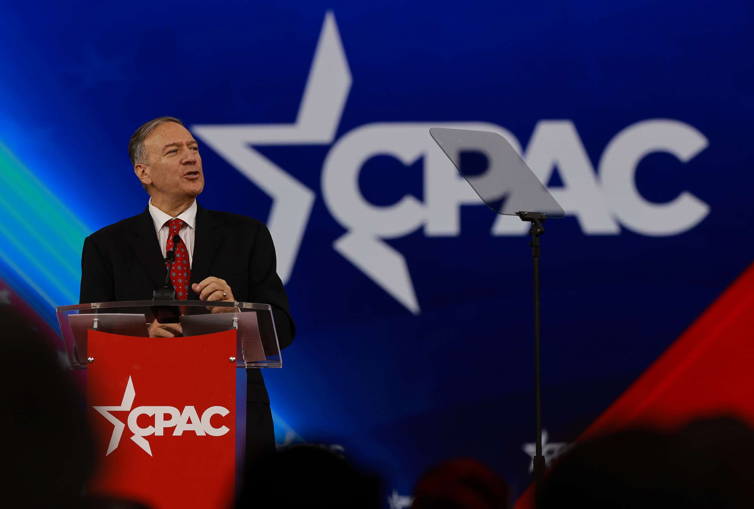 PHOTO: Former U.S. Secretary of State Mike Pompeo speaks during the Conservative Political Action Conference in Orlando, Fla., Feb. 25, 2022.