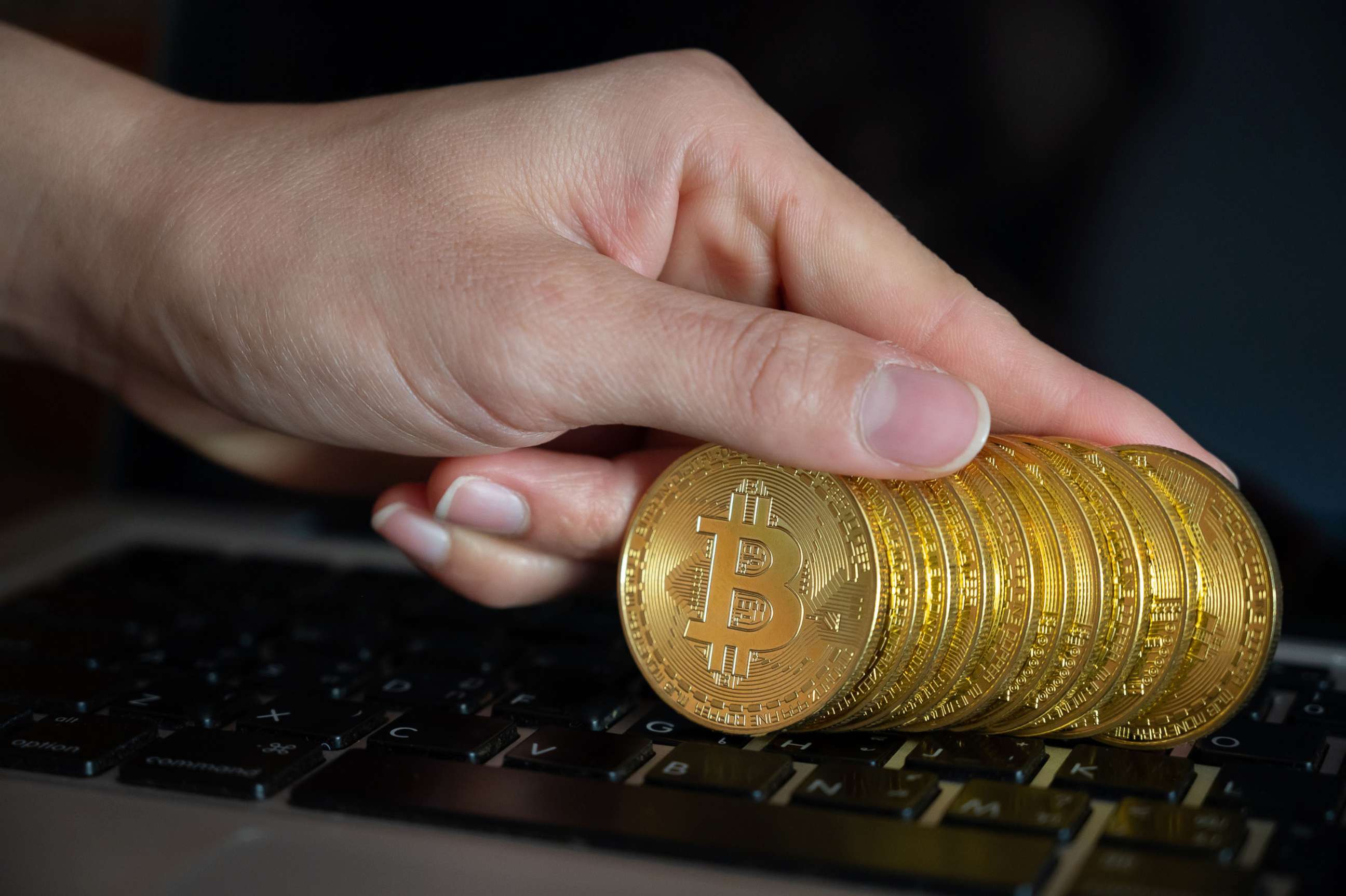 PHOTO: Bitcoin tokens, one of the popular cryptocurrency, is seen in an undated stock image.