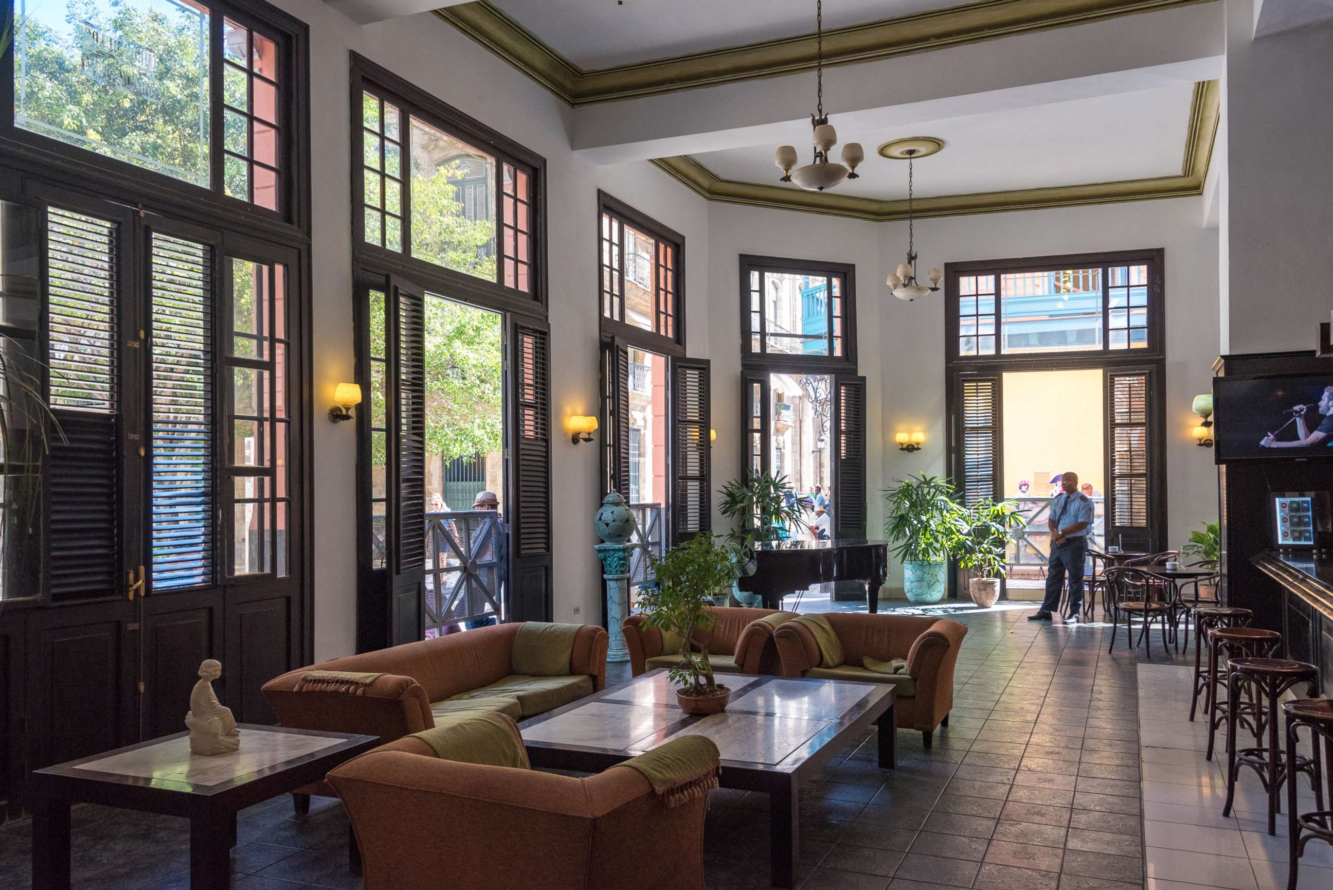 PHOTO: Interior view of the Ambos Mundos hotel which was preferred by Ernest Hemingway when visiting Havana, Cuba. Restrictions on US travelers, which include this hotel, will go into effect on Nov. 8, 2017.