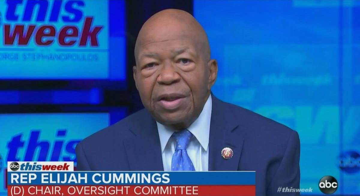 PHOTO: Rep. Elijah Cummings on "This Week With George Stephanopoulos," July 28, 2019.