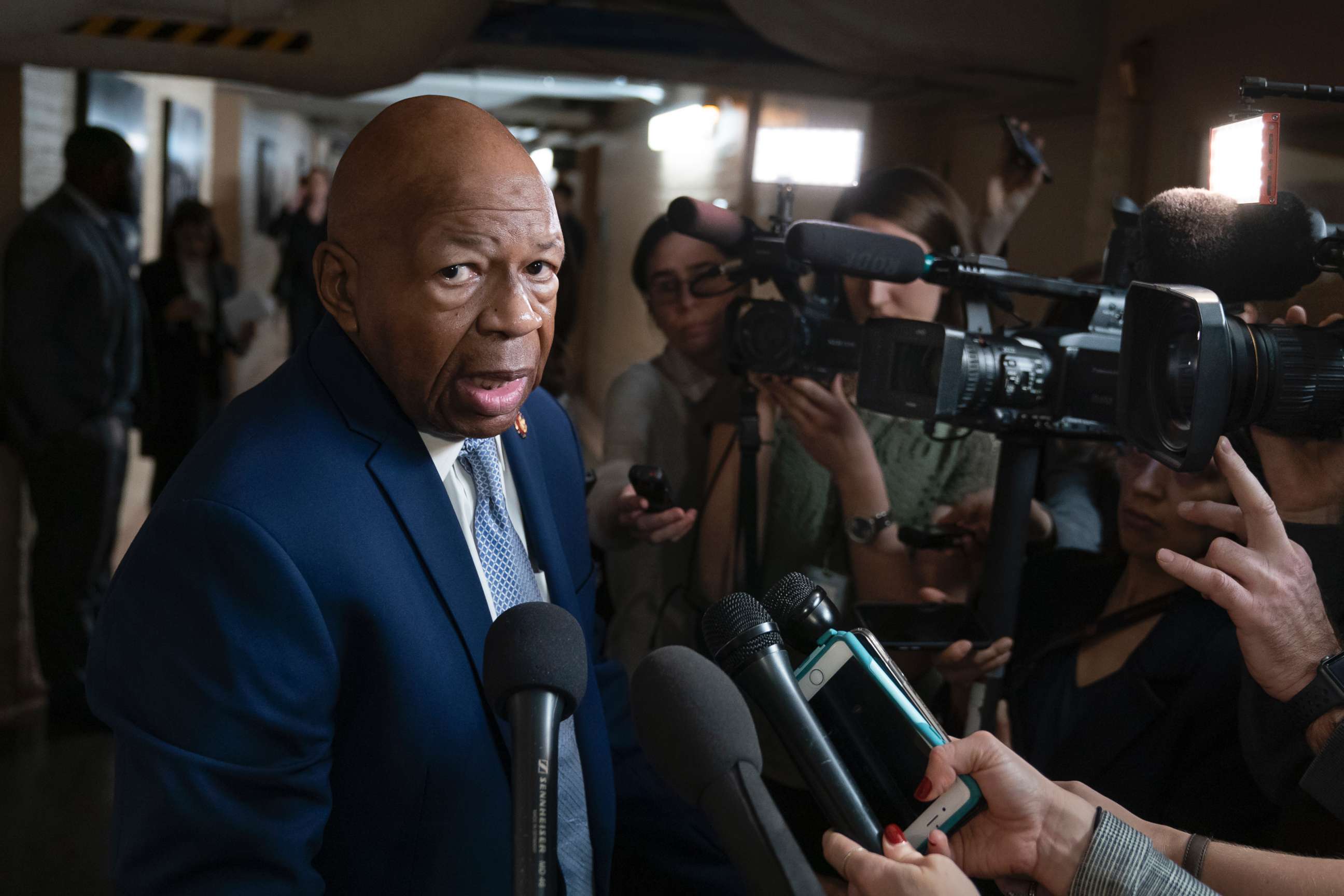 PHOTO: Rep. Elijah Cummings, D-Md., speaks at the Capitol, Jan. 4, 2019. 