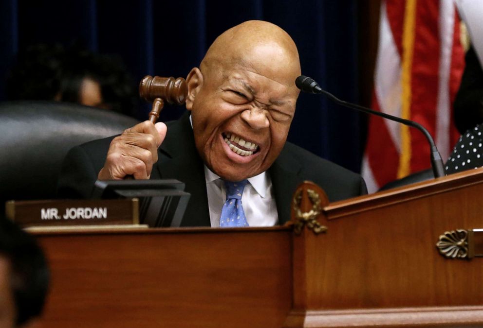 PHOTO: House Oversight and Reform Committee chairman Elijah Cummings calls for order during a hearing called "Violations of the Hatch Act Under the Trump Administration" on Capitol Hill in Washington, D.C., June 26, 2019.