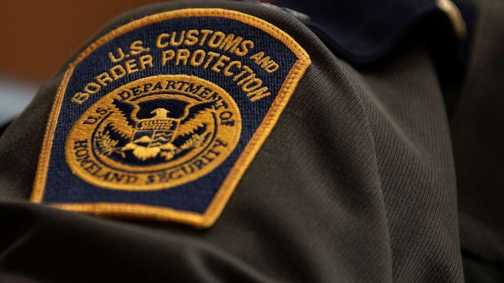 PHOTO: In this April 9, 2019, file photo, taken in Washington D.C., a U.S. Customs and Border Protection patch is shown on the uniform of a patrol agent for the U.S. Border Patrol.