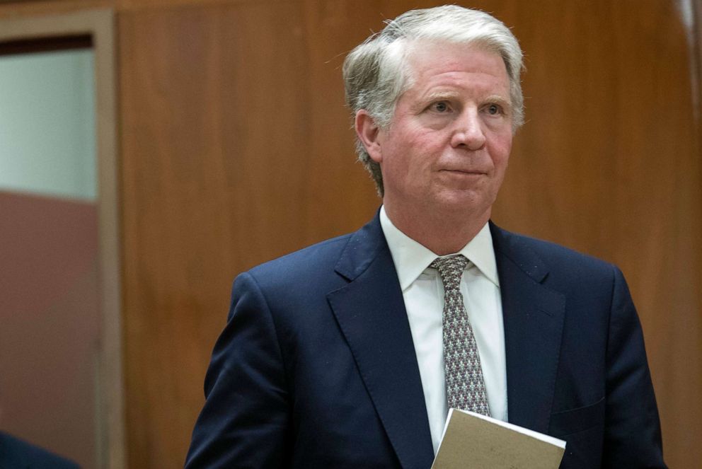 PHOTO: In this April 18, 2017, file photo, Manhattan District Attorney Cyrus R. Vance, Jr. arrives to talk to reporters in New York.