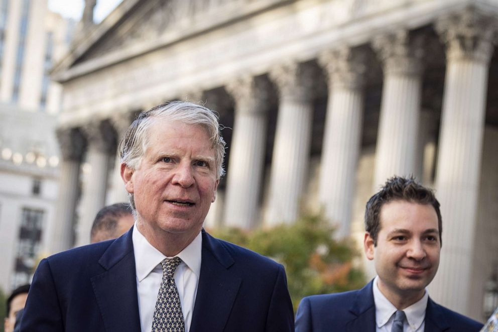 PHOTO: Manhattan District Attorney Cy Vance arrives at federal court for a hearing related to President Donald Trumps financial records, Oct. 23, 2019, in New York City.
