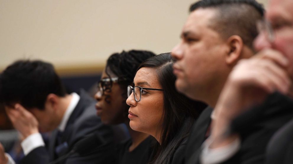 PHOTO: DACA recipient Yazmin Irazoqui Ruiz waits to testify at a House Judiciary Committee hearing on protections for Temporary Protected Status (TPS) recipients and DREAMers, on March 6, 2019, on Capitol Hill in Washington.