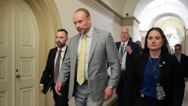 Federal Bureau of Investigation (FBI) Deputy Director Dan Bongino leaves after meeting with Republican lawmakers at the U.S. Capitol on June 25, 2025 in Washington, DC.