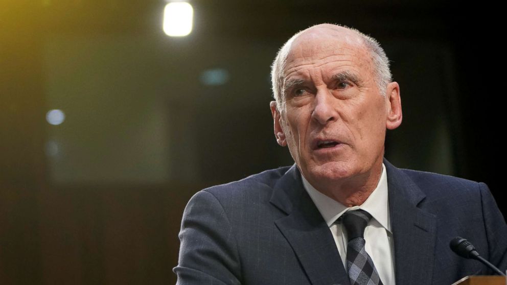 PHOTO: Director of National Intelligence Dan Coats testifies to the Senate Intelligence Committee hearing about "worldwide threats" on Capitol Hill in Washington, Jan. 29, 2019.