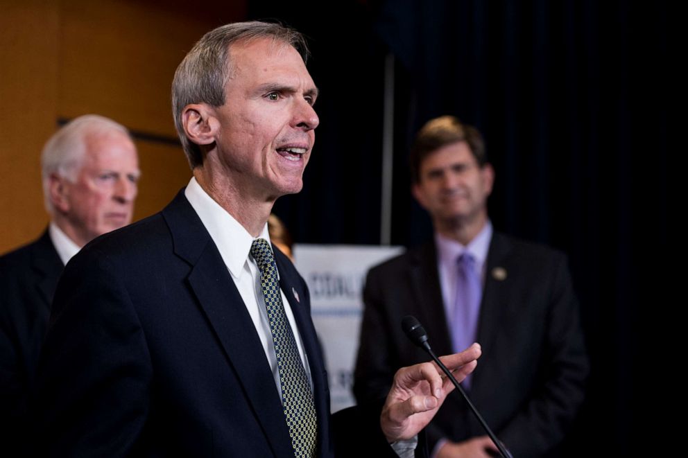 PHOTO: UNITED STATES - OCTOBER 4: Rep. Daniel Lipinski, D-Ill., speaks during the Blue Dog Coalition news conference on tax reform on Wednesday, Oct. 4, 2017. (Photo By Bill Clark/CQ Roll Call)