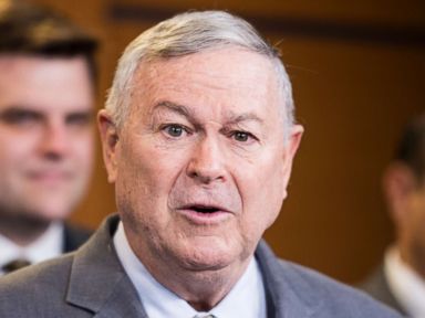 PHOTO: Rep. Dana Rohrabacher participates in a press conference on medical cannabis research reform, April 26, 2018 in Washington, D.C. 