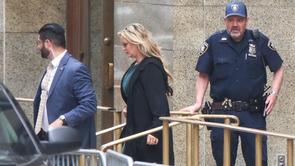 PHOTO: Stormy Daniels leaves Manhattan Criminal Court after testifying at former President Donald Trump's trial in New York City, on May 9, 2024.